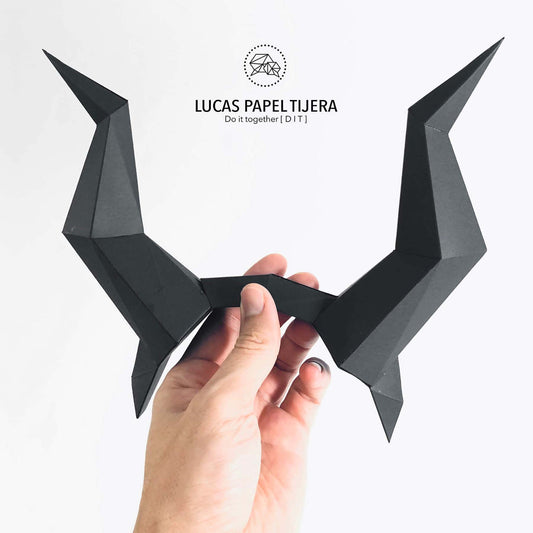 Maleficent horns headband paper craft
