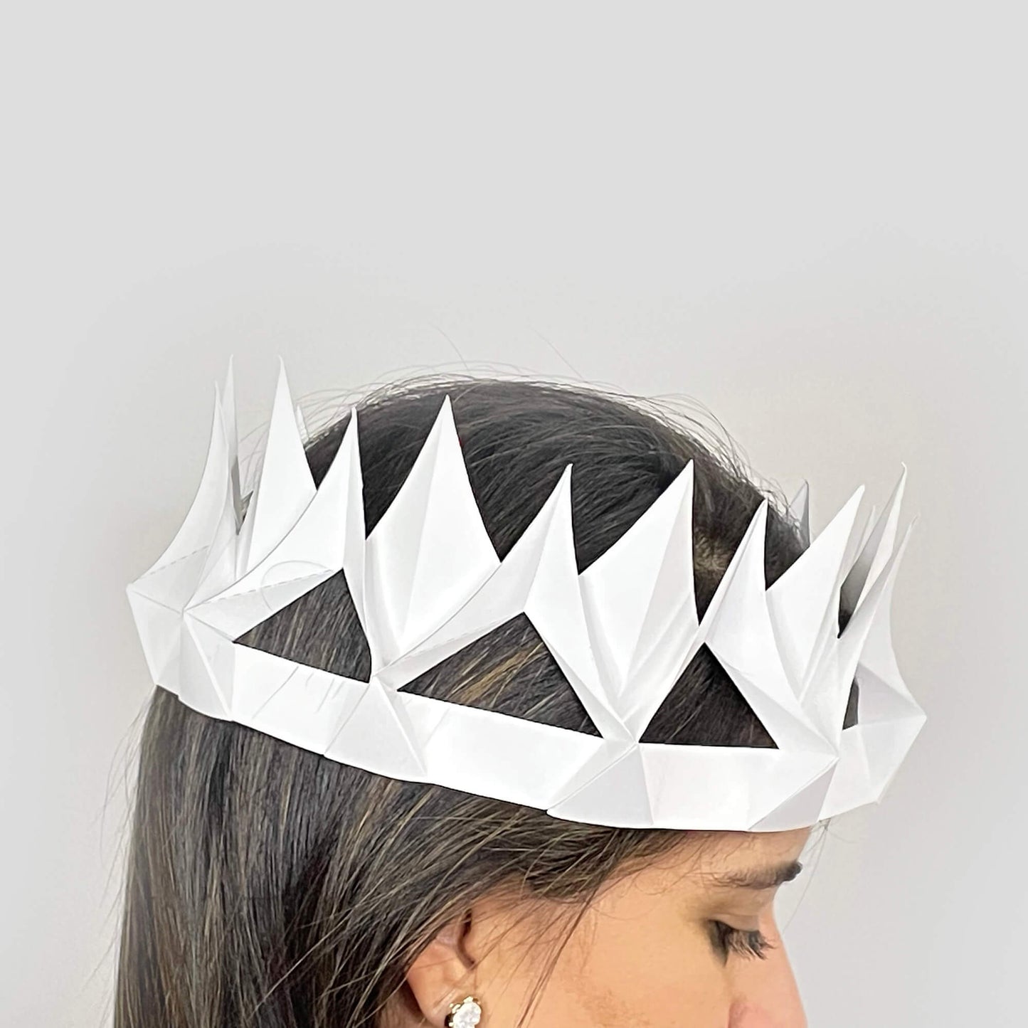 Paper crafted DIY fantasy crown