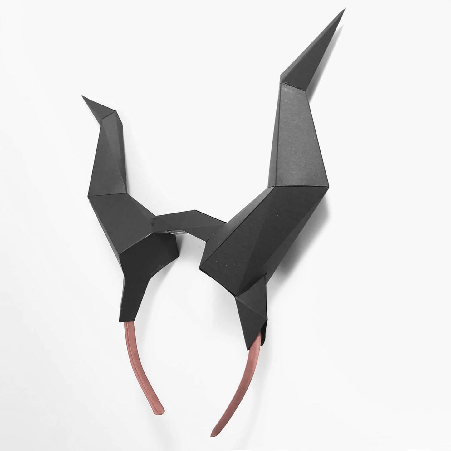 Maleficent paper headband in black