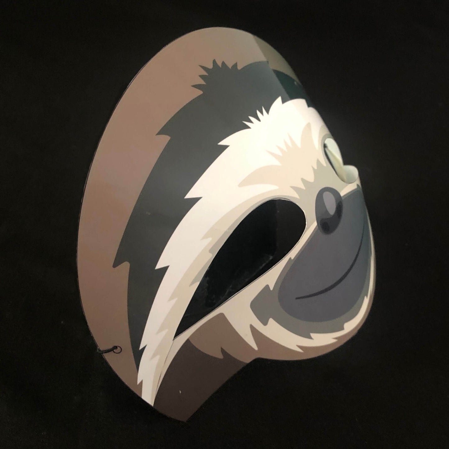 Simple paper sloth mask for kids
